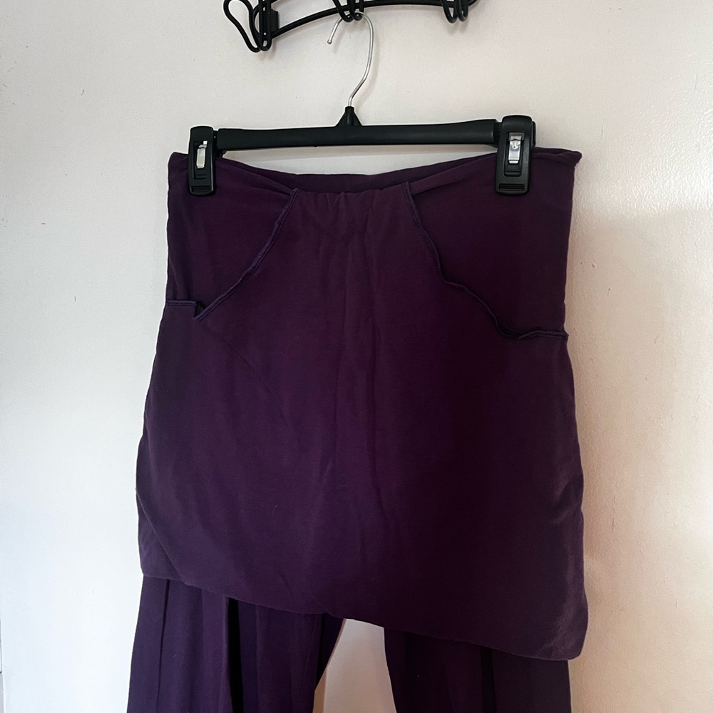 Purple Skirted Flare Leggings w/ Pockets! M/L - Picture 2 of 5